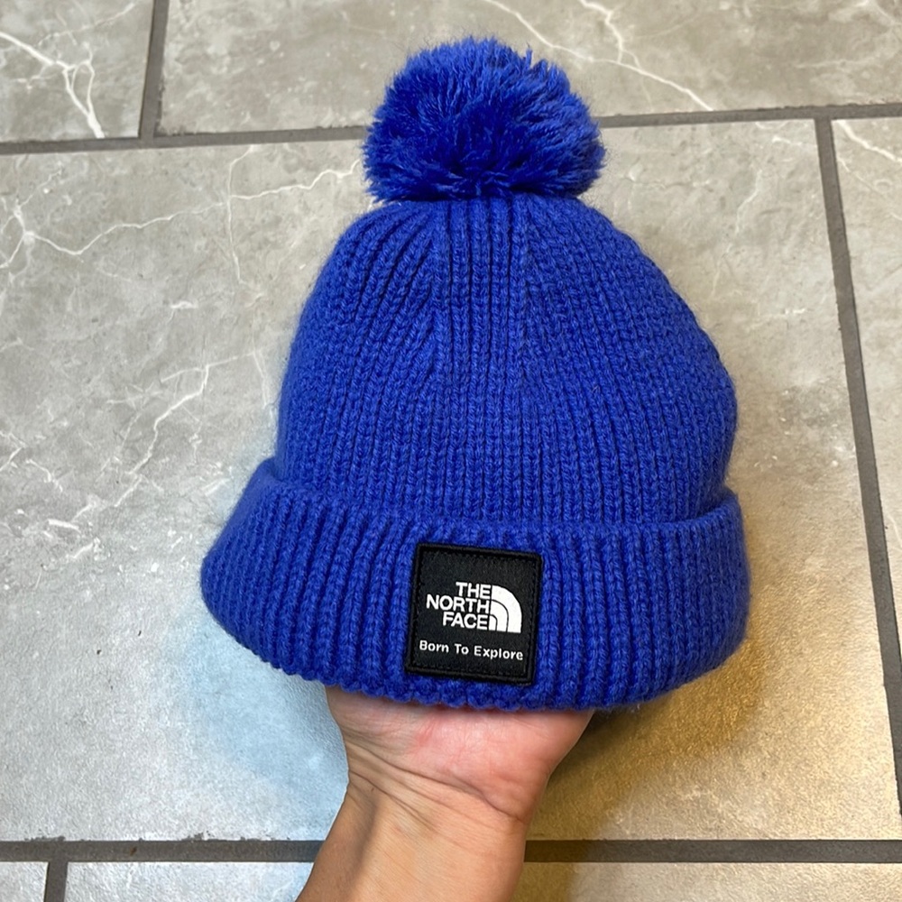 The North Face baby Pom Pom beanie